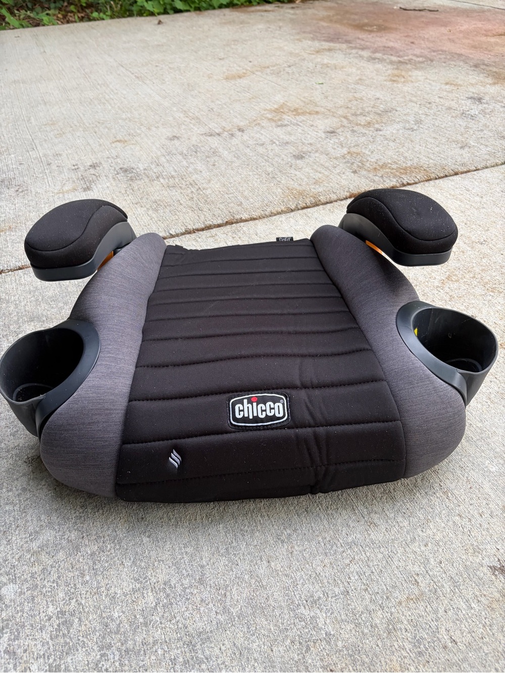 Chicco Black/Grey Booster Seat with Cup Holders
